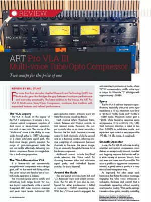 ART Pro VLA III - Przegląd w magazynie Recording
