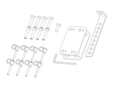 Zdjęcie produktu KV2 Audio SL2.15 SL Sub Bracket with pins