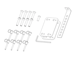 Zdjęcie KV2 Audio SL2.15 SL Sub Bracket with pins