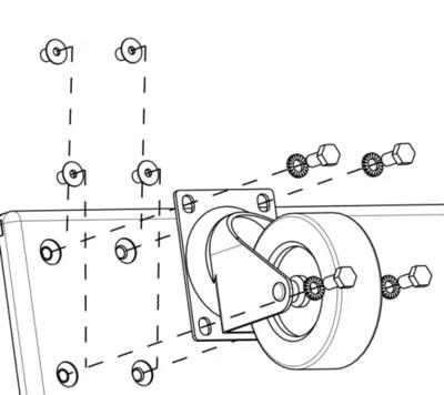 Zdjęcie produktu KV2 Audio Wheel kit (125mm)