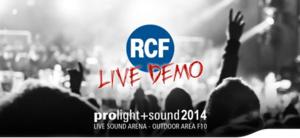 RCF Live Demo na prolight+sound 2014 - Zdjęcie 1