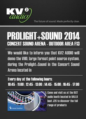 KV2 na prolight+sound 2014 - Zdjęcie 1